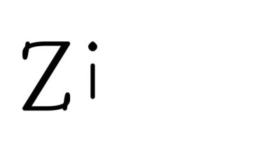 Serif Yazı Tipleri ve Ağırlıklarıyla Zion El Yazısı Metni