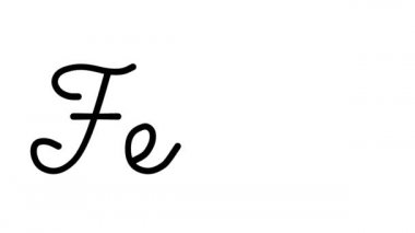 Altı El Yazısı ve Gotik Yazı Tiplerinde Fern Dekoratif El Yazısı Animasyonu