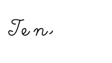 Altı El Yazısı ve Gotik Yazı Tenerife Dekoratif El Yazısı Animasyonu