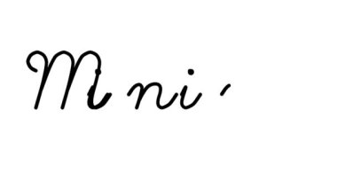 Madencilik Dekoratif El Yazısı Animasyonu Altı El yazısı ve Gotik Yazı Tipi