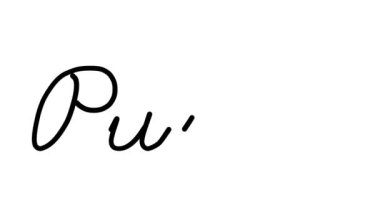 Çanta Dekoratif El Yazısı Animasyonu Altı El yazısı ve Gotik Yazı Tipi