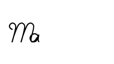 Altı El Yazısı ve Gotik Yazı Tipinde Matris Dekoratif El Yazısı Animasyonu