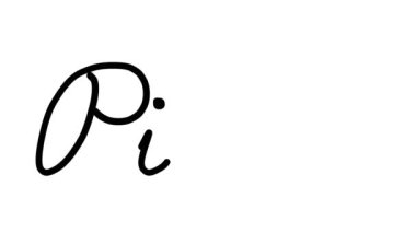 Altı El Yazısı ve Gotik Yazı Tipinde Pembe Dekoratif El Yazısı Animasyonu