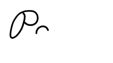 Papa Dekoratif El Yazısı Animasyonu Altı El Yazısı ve Gotik Yazı Tipi