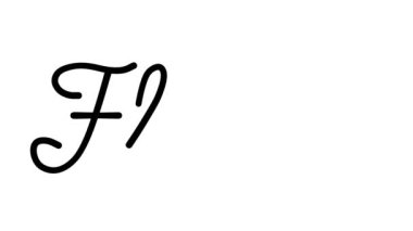 Altı El Yazısı ve Gotik Yazı Tiplerinde Flax Dekoratif El Yazısı Animasyonu