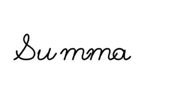 Altı El Yazısı ve Gotik Yazı Tiplerinde Özet Dekoratif El Yazısı Canlandırması