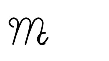 Monk Dekoratif El Yazısı Animasyonu Altı El Yazısı ve Gotik Yazı Tipiyle