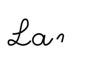 Altı El Yazısı ve Gotik Yazı Tiplerinde Lama Dekoratif El Yazısı Animasyonu