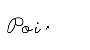 Zehirli Dekoratif El Yazısı Animasyonu Altı El yazısı ve Gotik Yazı Tipi