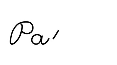 Altı El Yazısı ve Gotik Yazı Tiplerinde Palma Dekoratif El Yazısı Animasyonu