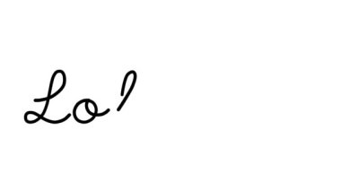 Istakoz Dekoratif El Yazısı Animasyonu Altı El yazısı ve Gotik Yazıtipi