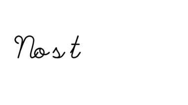 Altı El Yazısı ve Gotik Yazı Tipinde Nostalji Dekoratif El Yazısı Animasyonu