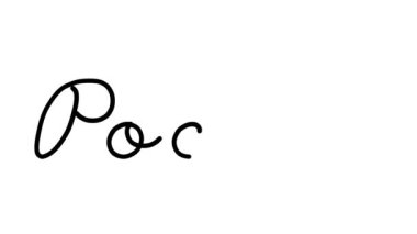 Altı El Yazısı ve Gotik Yazı Tiplerinde Cep Dekoratif El Yazısı Animasyonu