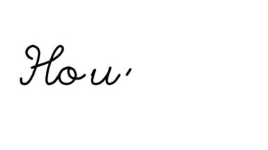 Altı El Yazısı ve Gotik Yazı Tiplerinde Dekoratif El Yazısı Animasyonu