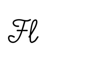 Altı El Yazısı ve Gotik Yazı Tiplerinde Alev Dekoratif El Yazısı Animasyonu