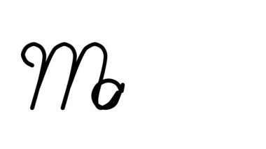 Altı El Yazısı ve Gotik Yazı Tipiyle Temizlikçi El Yazısı Animasyonu