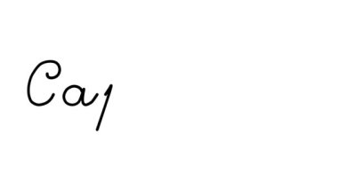 Capoeira Dekoratif El Yazısı Animasyonu Altı El yazısı ve Gotik Yazı Tipi