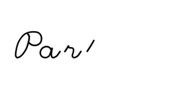 Altı El Yazısı ve Gotik Yazı Tipinde Dekoratif El Yazısı Animasyonu