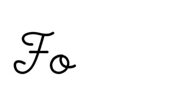 Altı El Yazısı ve Gotik Yazı Tiplerinde Dekoratif El Yazısı Animasyonu Odakla