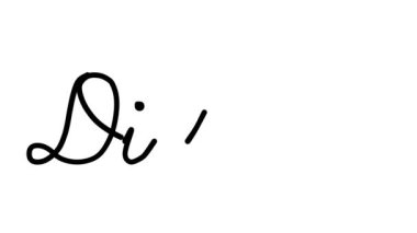 Altı El Yazısı ve Gotik Yazı Tipinde Dekoratif El Yazısı Animasyonu