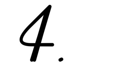 Altı El Yazısı ve Gotik Yazı Tiplerinde 4G Dekoratif El Yazısı Animasyonu