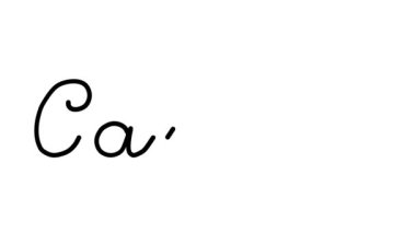 Altı El Yazısı ve Gotik Yazı Tiplerinde Havuç Dekoratif El Yazısı Animasyonu