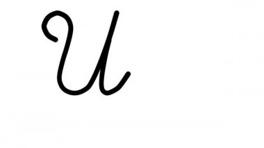 Altı El Yazısı ve Gotik Yazı Tiplerinde Ufo Dekoratif El Yazısı Animasyonu