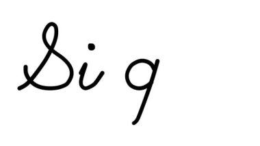 Altı El Yazısı ve Gotik Yazı Tipiyle Dekoratif El Yazısı Animasyonunu İmzala