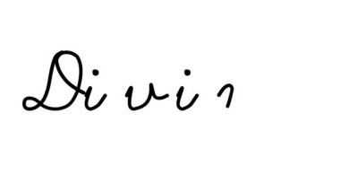 Altı El Yazısı ve Gotik Yazı Tipinde Dekoratif El Yazısı Animasyonu