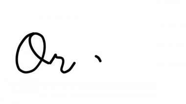 Altı El Yazısı ve Gotik Yazı Tipiyle Dekoratif El Yazısı Animasyonu