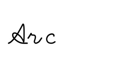 Arktik Dekoratif El Yazısı Animasyonu Altı El yazısı ve Gotik Yazı Tipi