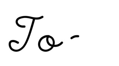 Altı El Yazısı ve Gotik Yazı Tiplerinde Araç Dekoratif El Yazısı Animasyonu