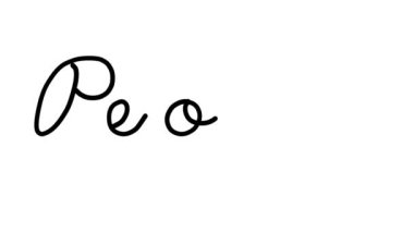 Altı El Yazısı ve Gotik Yazı Tiplerinde İnsanların Dekoratif El Yazısı Animasyonu