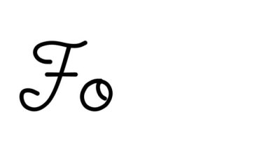 Altı El Yazısı ve Gotik Yazı Tipiyle Yiyecek Dekoratif El Yazısı Animasyonu