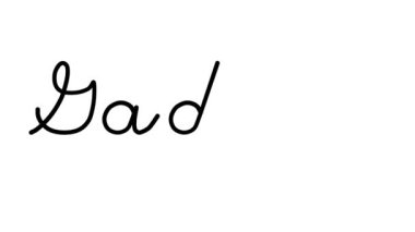 Altı El Yazısı ve Gotik Yazı Tipinde Gadget Dekoratif El Yazısı Canlandırması