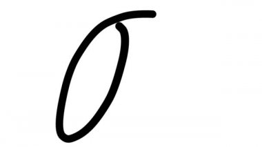 Altı El Yazısı ve Gotik Yazı Tiplerinde Pi Dekoratif El Yazısı Animasyonu