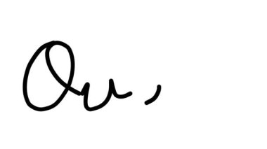 Altı El Yazısı ve Gotik Yazı Tiplerinde Fırın Dekoratif El Yazısı Animasyonu