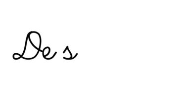 Altı El Yazısı ve Gotik Yazı Tipinde Masaüstü Dekoratif El Yazısı Animasyonu