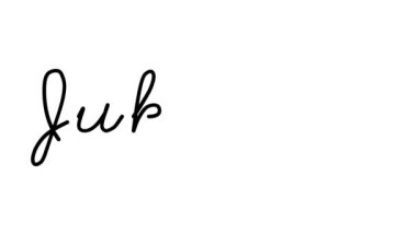 Müzik Kutusu Dekoratif El Yazısı Animasyonu Altı El Yazısı ve Gotik Yazı Tipi