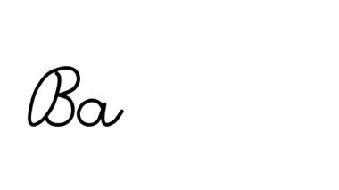 Banker Dekoratif El Yazısı Animasyonu Altı El yazısı ve Gotik Yazı Tipi