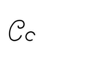 Kartel Dekoratif El Yazısı Animasyonu Altı El yazısı ve Gotik Yazı Tipi