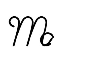 Altı El Yazısı ve Gotik Yazı Tipinde Erkek Dekoratif El Yazısı Animasyonu