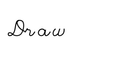 Altı El Yazısı ve Gotik Yazı Tiplerinde Dekoratif El Yazısı Animasyonu Çiziliyor