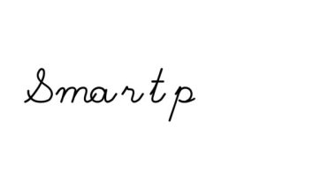 Altı El Yazısı ve Gotik Yazı Tipinde Akıllı Telefon Dekoratif El Yazısı Animasyonu