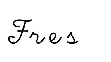 Altı El Yazısı ve Gotik Yazı Taze Dekoratif Animasyon