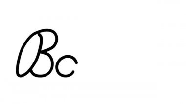 Altı El Yazısı ve Gotik Yazı Tipiyle Banka Dekoratif El Yazısı Animasyonu