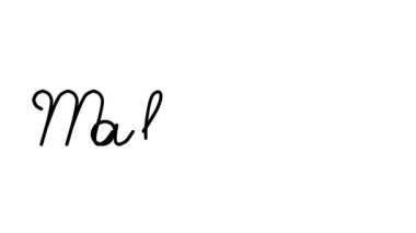 Altı El Yazısı ve Gotik Yazı Tipinde Maldivler Dekoratif El Yazısı Animasyonu