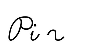 Piksel Dekoratif El Yazısı Animasyonu Altı El yazısı ve Gotik Yazıtipi