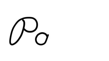 Altı El Yazısı ve Gotik Yazı Tipiyle Park Dekoratif El Yazısı Animasyonu