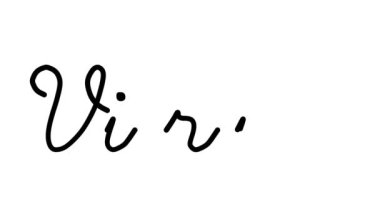 Altı El Yazısı ve Gotik Yazı Tiplerinde Virüs Dekoratif El Yazısı Animasyonu